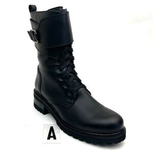 LA CANADIENNE Camden Leather Combat Boots sz 7.5